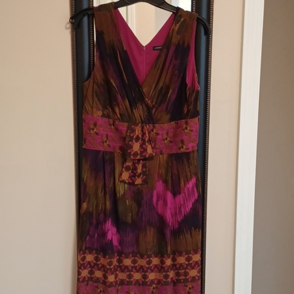 Beautiful Chris McLaughlin V-Neck Draped Sheath